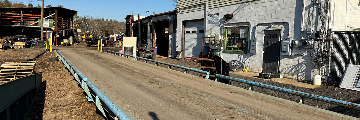 The scrap scale at Porchtown Recycling